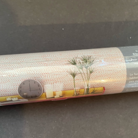 Tempaper Wall Decor Tempaper Moire Coral Dots Self Stick Wallpaper